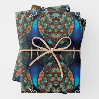 Majestic Splendour The Boho Peacock Wrapping Paper