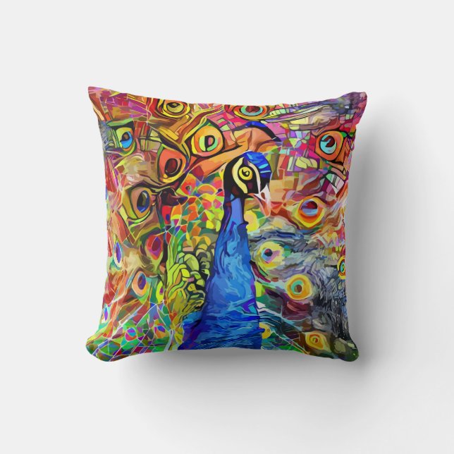 Majestic Splendour Throw Pillow (Front)
