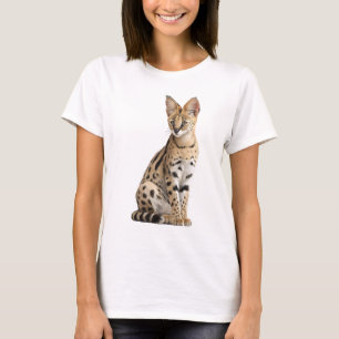 Majestic Spotted Serval Cat Wild Savannah Women T-Shirt