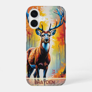 Majestic Stag Amidst Autumn Splendour iPhone 16 Case