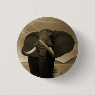 Majestic Stature 1 Inch Round Button