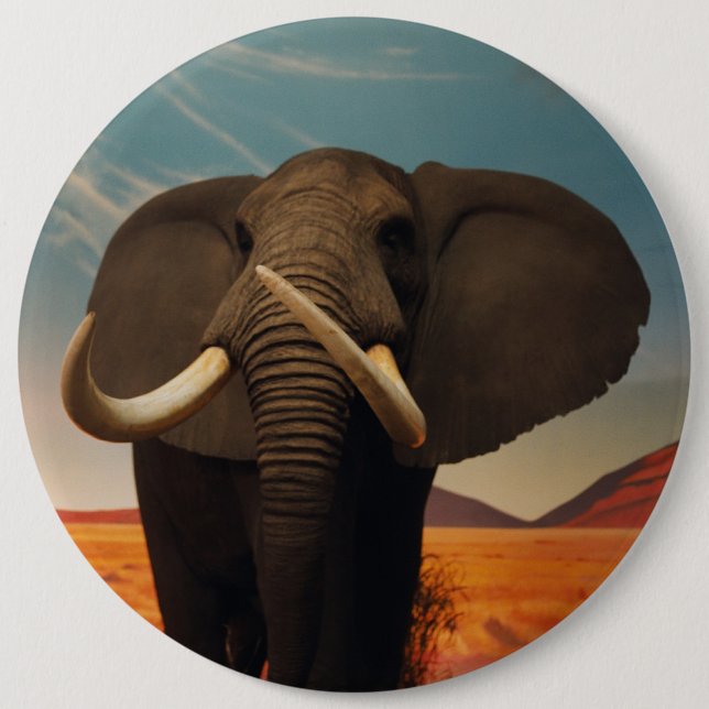 Majestic Stature 6 Inch Round Button (Front)