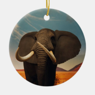 Majestic Stature Ceramic Ornament