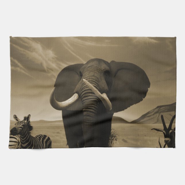 Majestic Stature Kitchen Towel (Horizontal)