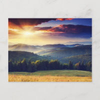 Majestic sunset in the mountains landscape 4