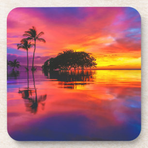 Majestic Sunset   Wailea Beach, Maui, Hawaii Coaster