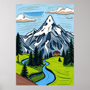 Majestic Swiss Alps Poster