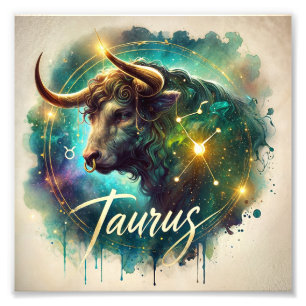 Majestic Taurus Zodiac Art Photo Print