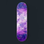 Majestic Teal Purple Starry Space Nebula Skateboard<br><div class="desc">This majestic and cool design is perfect for the bohemian woman. It features a bright purple, blue, and teal green starry nebula pattern. It's unique, artsy, pretty, and beautiful! ***IMPORTANT DESIGN NOTE: For any custom design request such as matching product requests, color changes, placement changes, or any other change request,...</div>