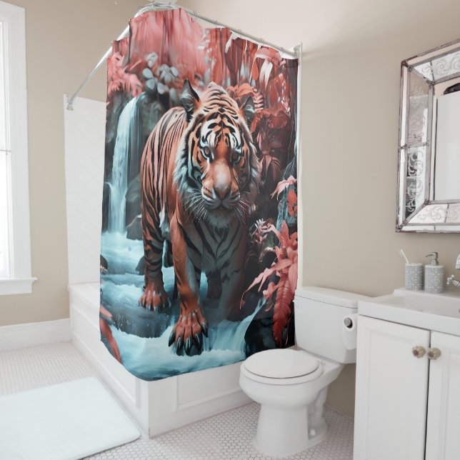 Majestic Tiger by the Waterfall bathroom (In Situ)