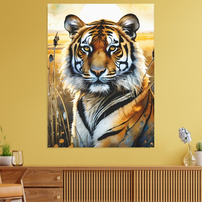Majestic Tiger Canvas Print (Insitu(LivingRoom))