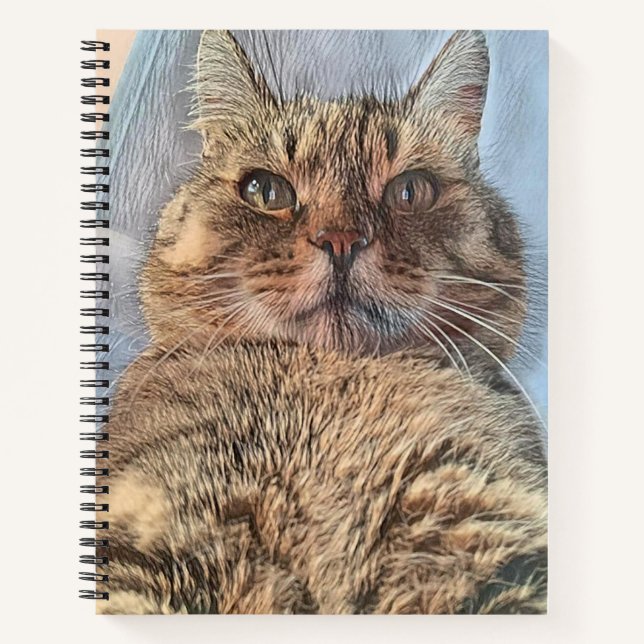 Majestic Tiger Cat  Notebook (Front)