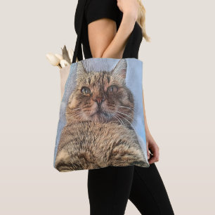 Majestic Tiger Cat Tote Bag