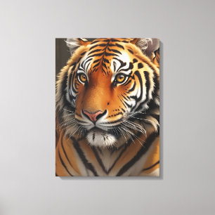Majestic Tiger Oil Painting Canvas Print