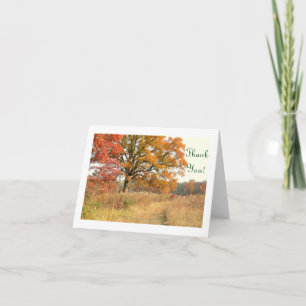 "MAJESTIC TREE" thank-you card