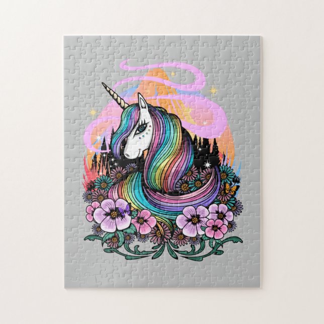 Majestic Unicorn Jigsaw Puzzle (Vertical)