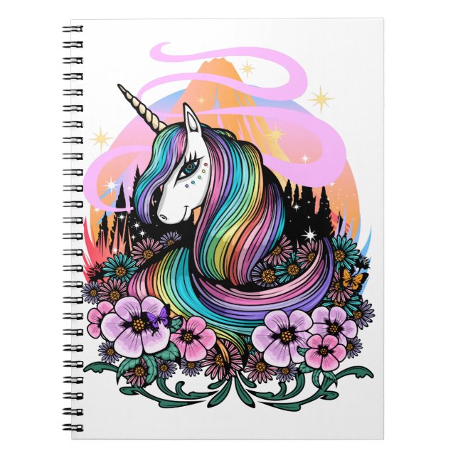 Majestic Unicorn Notebook (Front)