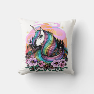 Majestic Unicorn  Throw Pillow