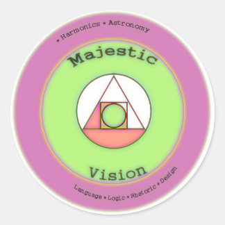 Majestic Vision Round Sticker