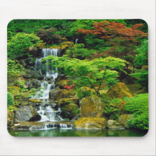 Majestic Water Fallwater fall" Mouse Pad