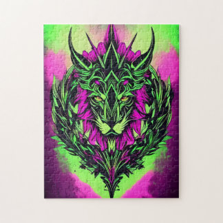 Majestic Watercolor Lion Puzzle – 252 Pieces