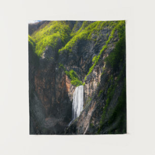 Majestic waterfall Boka in spring glory Tapestry