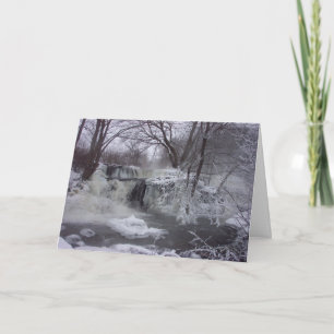 Majestic Waterfall Christmas Card