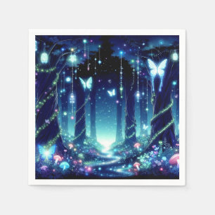 Majestic Whimsical Enchanted Forest Baby Shower Napkin