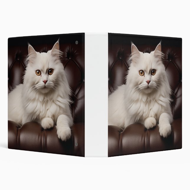 Majestic white cat binder (Background)