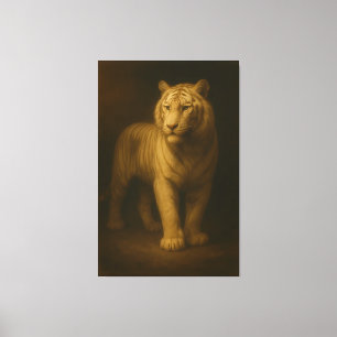 Majestic White Tiger – Fine Art Canvas