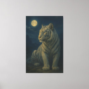 Majestic White Tiger – Fine Art Print