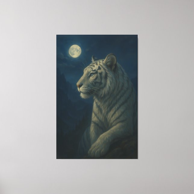 Majestic White Tiger – Fine Art Wall Print (Front)