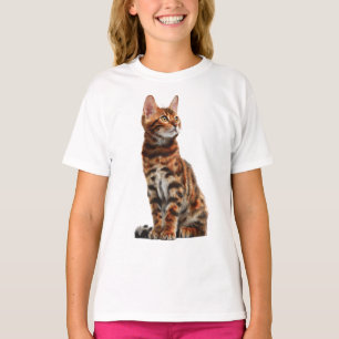 Majestic Wild Bengal Leopard Cat Kids T-Shirt