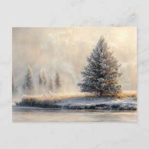 Majestic Winter Landscape Scenic Postcard