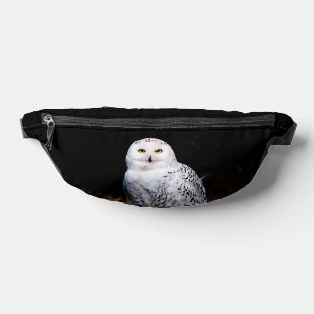 Majestic winter snowy owl fanny pack (Lay Down)