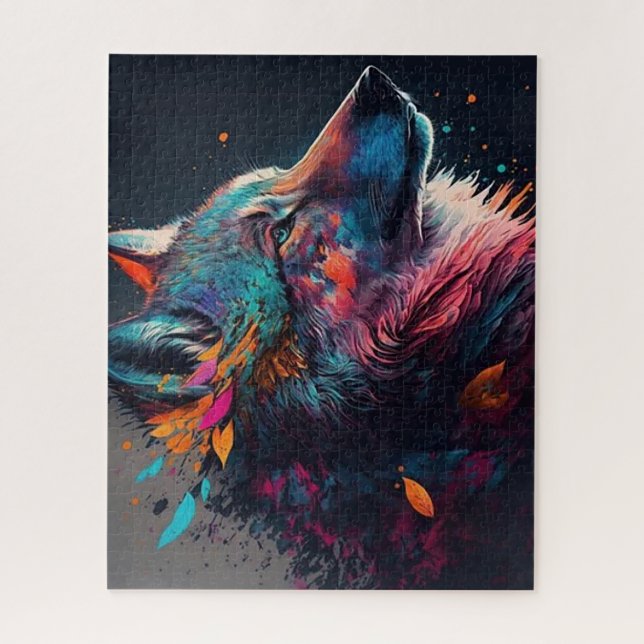 Majestic Wolf Jigsaw Puzzle (Vertical)
