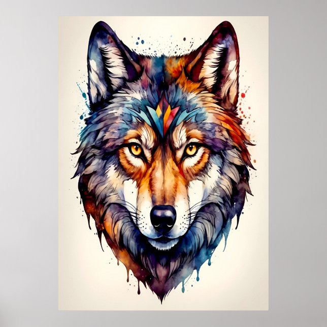 Majestic Wolf Poster (Front)
