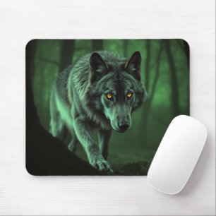 "Majestic Wolf: The Alpha of the Forest" Mouse Pad