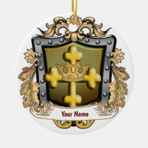 Majesty Family Crest Surname custom ornament