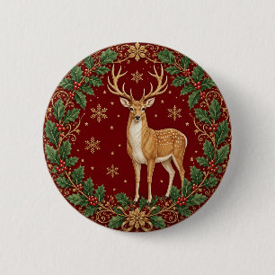 Majesty of the Crimson Winter 2 Inch Round Button