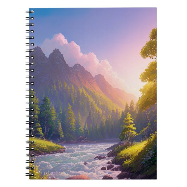 Majesty of the River in the Green Valley Notebook (Front)