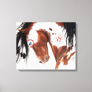 Majetic Paint Horse Art by BiHrLe Canvas Print