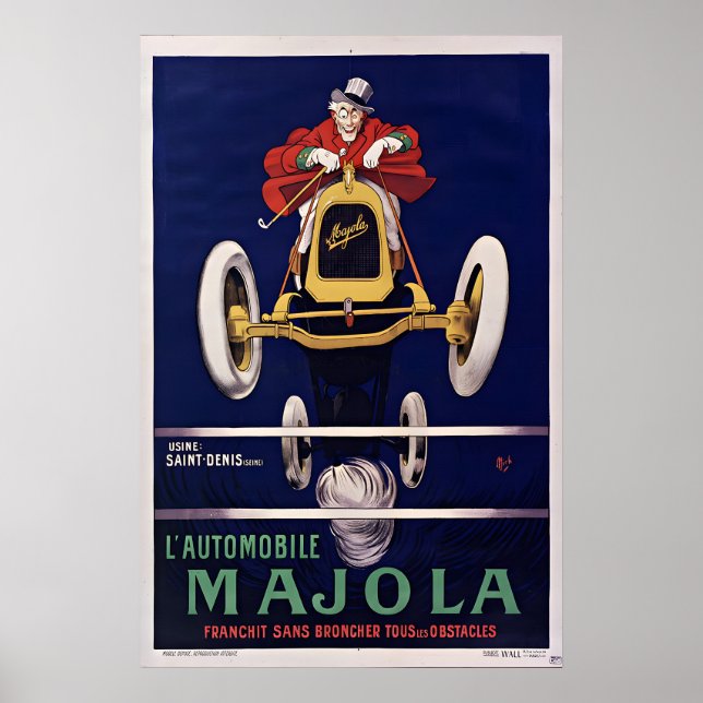 Majola Auto Poster - Vintage Poster Prints (Front)