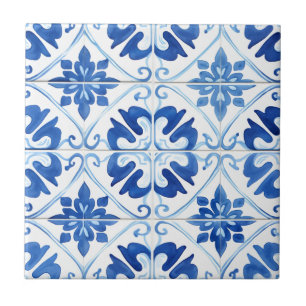Majolica,blue tiles,Sicilian tiles,Ceramic Tile