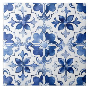 Majolica, Carreaux bleus, Carreaux siciliens, Carr