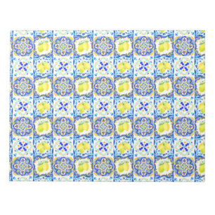 Majolica Mediterranean Lemon Tiles Notepad