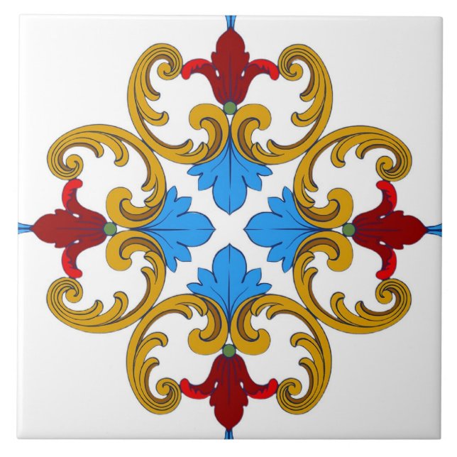 Majolica,Mediterranean tile, Tile (Front)