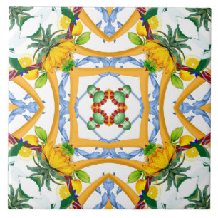 Majolica,Mediterranean tiles, Tile