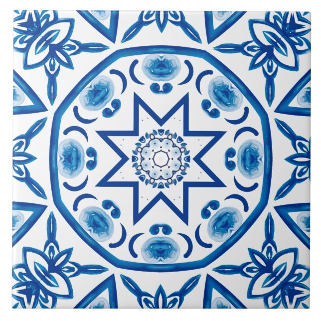 Majolica,Sicilian tiles,Ceramic Tile (Front)