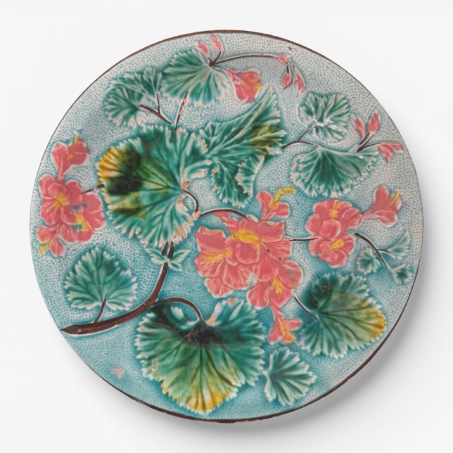 Majolica Strawberry Plate (Front)